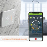 WiFi Smart Thermostat Temperature Controller Weekly Programmable Touch Control/ Mobile APP/ Voice Control for Water Heating 5A