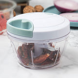 Vegetables, fruits, meat, nuts, carrots, garlic hand chopper, garlic blender, tools, hand-pull grinder, blender, processed food
