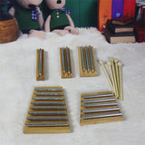 1/2/3/5/8-Tone Wooden Tabletop Chimes with Mallet Percussion Educational Instrument for Prayer Yoga Meditation Musical Chime Toy