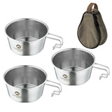CAMPINGMOON 450ml Outdoor Sierra Bowl Set Outdoor Cup Picnic Tableware Portable Barbecue Hiking Camping Cup Picnic Cookware