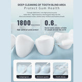 Water Flosser with 230ml Tank 5 Cleaning Modes IPX-7 Waterproof Cordless Rechargeable Oral Irrigator Electric Teeth Cleaner