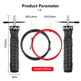 Anti-slip Sweat-absorbent Belt Racing Bearing Skipping Rope Bearing Skipping Weight-bearing Jump Fitness Training Adjustable