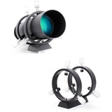 50mm Guide Scope Finderscope with Double Helical Focuser for Astronomical Telescope 183mm 1.25in Focal Length Ratio Guidescope