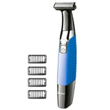 One blade wet dry beard shaving razor for men electric shaver usb male back hair electronic razor travel body cleaning shaver