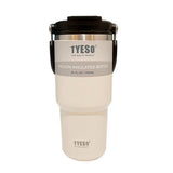 600ml Tyeso Tumbler Coffee Cup Stainless Steel Vacuum Thermal Straw Cups Insulated Mug Cold Storage Ice Large Capacity Leakproof
