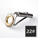 5PCS/Lot Fishing Rod Top Guide 1.6mm-4.6mm Fishing Tackle Rod Tip Repair Kit DIY Eye Rings Tool Accessories