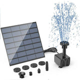 Aluminium Solar Teichpumpe 1.5W 2.5W Solarpumpe Gartenteich Teich Wasserspiel Decor Pumpe