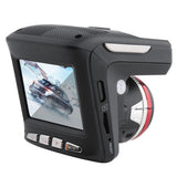 2-in-1 2.4 Inch 720P Car DVR Camera Radars Detector Speedometer Video Recorder 140 Degrees Lens Car Electronics Accessories