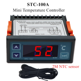 ETC 974 Digital Temperature Controller 220V ETC 961 Microcomputer Thermostats Refrigerator Thermoregulator With 2M NTC Sensor