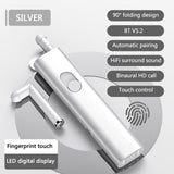 S11 Smart Digital Display Bluetooth Headset Wireless Foldable HIFI Headset Stereo Waterproof Sports Earphone With Charging Box