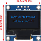 10 PCS 0.96 inch 12864 128X64 OLED LCD Display Board Module I2C IIC SSD1306 Driver 4 Pins Compatibile with Arduino Raspberry Pi