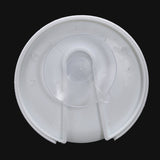 New Wall Soap dish / soap box in Plastic with Suction Cup, White