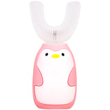 All-Round 360 Degrees Kids Electric Toothbrush Teeth Care Wireless Charging Cleaning Adjustable Modes Sonic U-shaped Waterproof