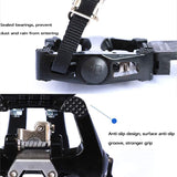 SPD Pedals with Toe Clip Straps for Shimano SPD Pedals Bike Peloton Pedals Indoor Exercise Cycling Pedals