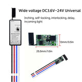 Wireless Remote Control RF 433Mhz Relay Receiver DC 3.6V 6V 12V 1CH Module For LED Lamp Light DIY