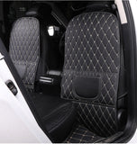 Car seat backrest anti-kick pad leather anti-dirty pad protective cover storage box, suitable for new Ford Toyota Volkswagen