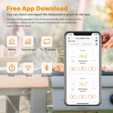 Inkbird Digital Meat Thermometer IBBQ-4BW BBQ Kitchen Utensil Cooking with Graph Alarm for Grill Smoker Oven via Wi-Fi Bluetooth