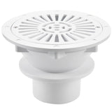2X Swimming Pool Sink Filter Kitchen Colander Strainer White Swimming Pool Main Drain Floor Drain 1.5In Inlet Draining