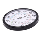 10 inch Indoor Outdoor No Battery Weather Thermometer Hygrometer Wall Hygrometer for Patio, or Decorative