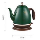 Retro Electric Kettle 304 Stainless Steel Household appliances 1.5L Portable Travel Water Boiler 1500W European style Coffee pot