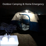 Portable Power Solar Generator with Solar Panel Generator Kit with Camping Light Emergency Power Supply with Battery USB