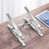 Laptop Stand Foldable 6 + 9 Levels Double Layer Height Adjustable Aluminum Portable Bracket