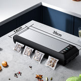 TINTON LIFE Vacuum Sealer Packaging Machine Household Food Vacuum Sealer Film Sealer Vacuum Packer Including 10Pcs Vacuum Bags