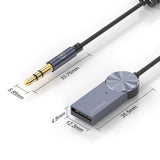 Bluetooth-compatible Aux Adapter Wireless Car BT Receiver USB To 3.5mm Jack Audio Music Mic Handsfree Adapter For Car Speaker