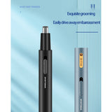SONAX PRO 2-in-1 Electric Nose Hair Trimmer Removal Clipper Razor USB Rechargeable Ear and Nose Hair Trimmer