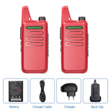 2 PCS Baofeng Professional BF-T20 Walkie Talkie 16 Channels UHF 400-470MHZ Support USB Charging For BF-C9 BF-888S Two Way Radio