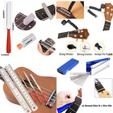 Guitar Tool Kit Repairing Maintenance Tools String Organizer String Action Ruler Gauge Measuring Tool Hex Wrench Set Fi