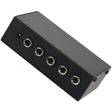 Eu Plug,Ha400 Ultra-Compact 4 Channels Mini Audio Stereo Headphone Amplifier With Power Adapter Black