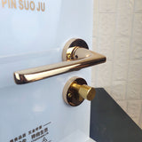 Zinc Alloy Bedroom Silent Anti-theft Door Lock Home Mechanical Split Golden Door Locks Handle Furniture Hardware Accessories
