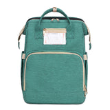 Baby Diaper Bag Foldable Bed Backpack Mommy Bag Stroller Nappy Bag Large Capacity Nursing Bag Changing Diaper Mat Bag Baby Care