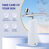 Portable Mini Airbrush Set Facial Water Oxygen Injector Machine Compressor Skin Mouisture Multi-Function Makeup Paint Art Spray
