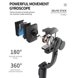 Roreta Handheld Gimbal Stabilizer Bluetooth Selfie Monopod Holder For Smartphone Phone Video Record Live