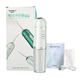 USB Oral Irrigator Teeth Whitening Teeth Dental Irrigator Cleaner Water Flosser 230ML Water Tank Flossing Cordless 4 Nozzles