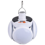 Solar Rechargeable Light LED Power Failure Emergency Bulb Light Rechargeable Folding Tent Light For Garden Tents