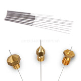10Pcs 3D Printer Nozzle Cleaning Needles Kit Stainless Steel Cleaning Tool New