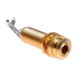 Mono End Pin Endpin Jack 6.35mm Nut Tail Socket Plug for Guitar Pickup Parts