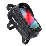 Waterproof Bicycle Phone Mount Bags Front Frame Top Tube Bag with Touchscreen Phone Holder Case Cycling Bike Tool Storage Bag