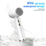 6 In 1 Ultrasonic Electric Face Cleansing Brush Silicone Hot Cool Sonic Facial Exfoliating Cleaner Skin Rejuvenation Massage NEW