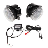 2 Pieces  4inch Dia White Led Fog Light RGB 4-Color Halo   for  Wrangler