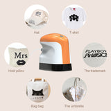 2in1 Portable Mini Electric Iron Heat Press Stamping Machine Cap T-shirt Canvas Bag Cloth DIY Printing Device Thermal Transfer