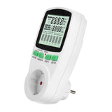 EU Plug Digital Power Meter Socket Electric Wattmeter Energy Consumption Monitor Measuring Socket Analyzer LCD Display