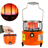 2 In 1 2000W Portable Heater Camping Stove Heating Cooker Gases Heaters Warmer Stoves For Cooking Ice Fishing Camping Hiking