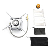 Outdoor Portable Camping Picnic Stove Durable Metal Gas Stove Camping Cooking Outdoor Stove