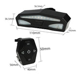 Smart Wireless Remote Control Steering Brake Tail Light USB Rechargeable Bicycle Indicator Mountain Bike Light