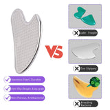 Stainless Steel Guasha Scraping Massage Tools With Anti-Slip Design Muscle Reliever  Metal Gua Sha Tools For Face,Back,Legs,Arms