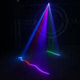 YaYao Mini Portable 500mW RGB Projector Laser Lights Disco KTV DJ Home Party DMX Beam Ray Scan Show Stage Lighting